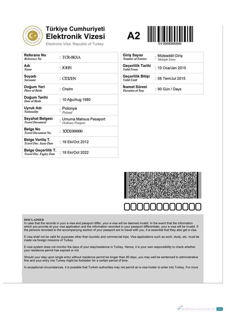 Download TURKEY e visa Photoshop template
